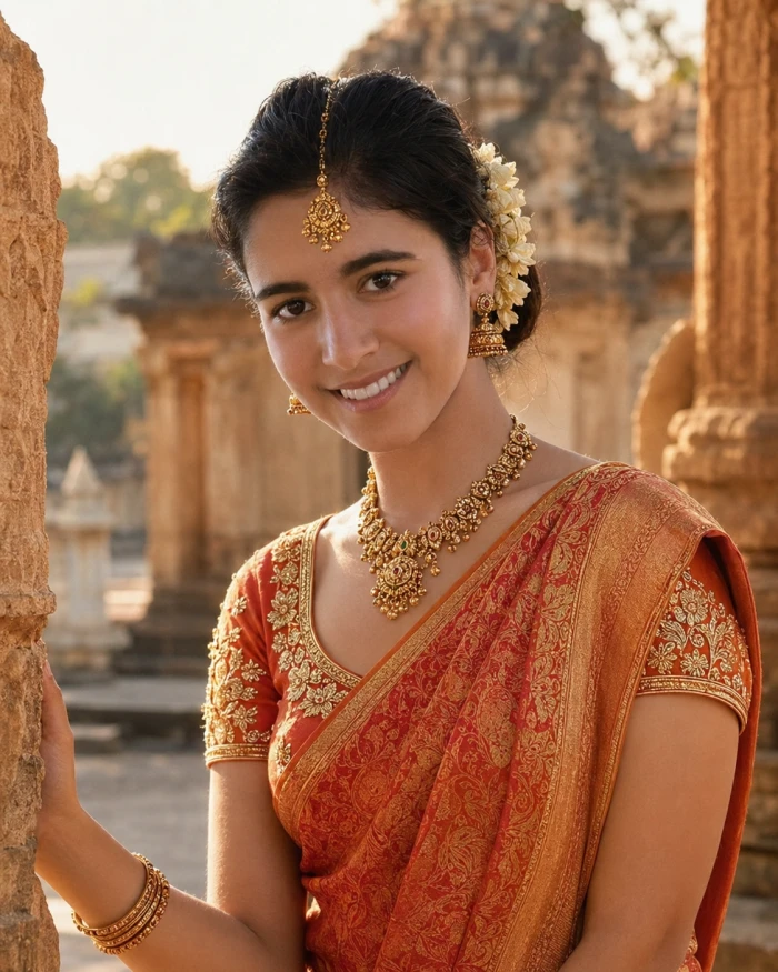 Traditional Temple Jewelry Look sample