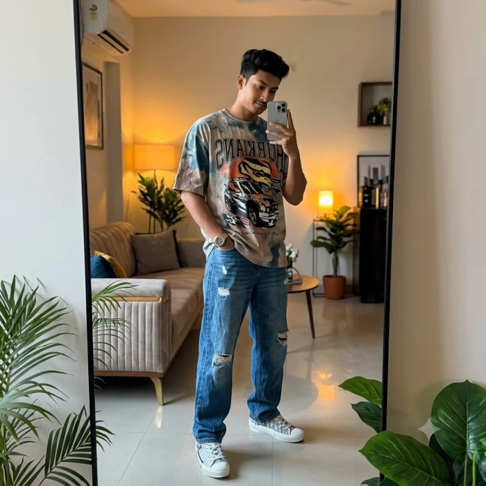 Urban Apartment Street Style Portrait sample