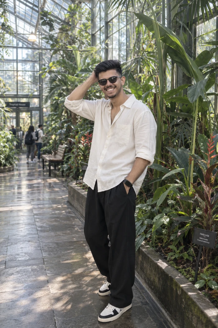 Urban Greenhouse Fashion Portrait sample