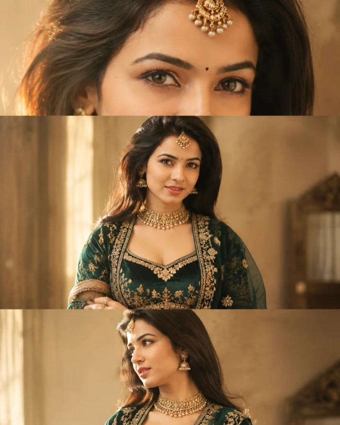 Velvet Lehenga Regal Glow sample