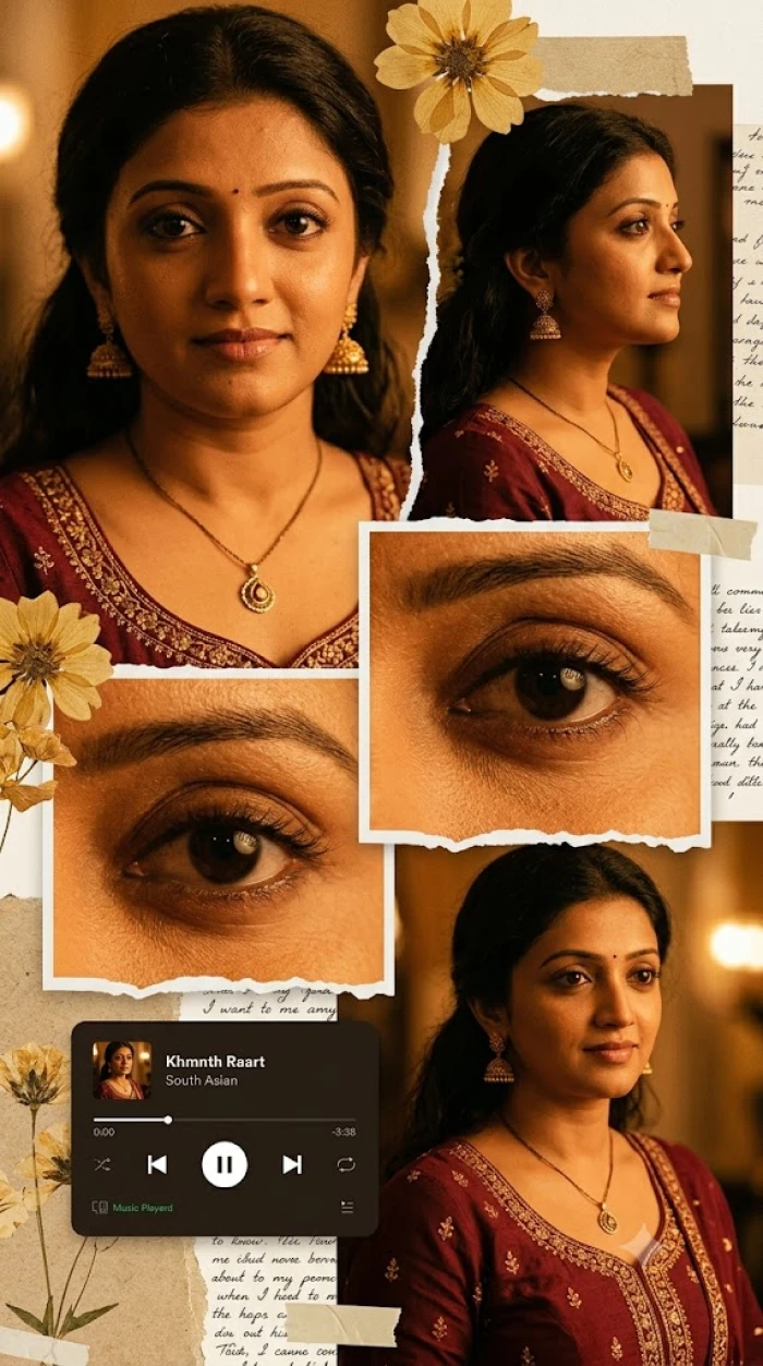 Warm Vintage Memory Collage Look sample