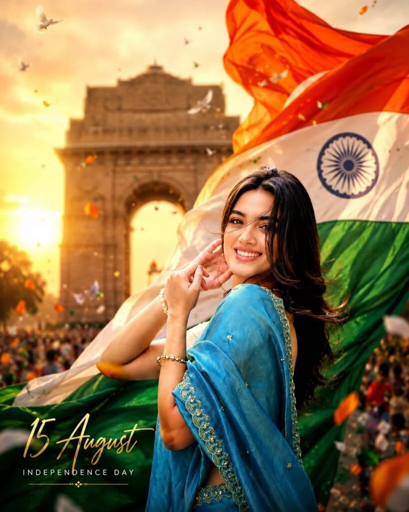 Tricolour portrait style sample